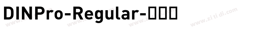 DINPro-Regular字体转换