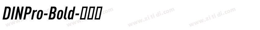 DINPro-Bold字体转换