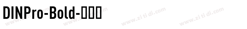DINPro-Bold字体转换