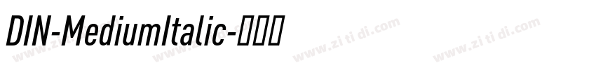 DIN-MediumItalic字体转换