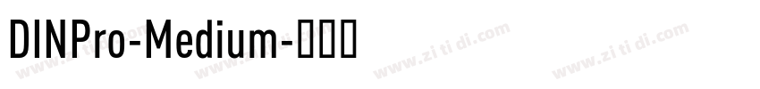 DINPro-Medium字体转换