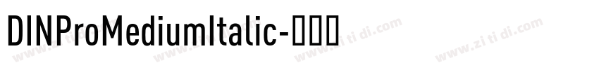 DINProMediumItalic字体转换