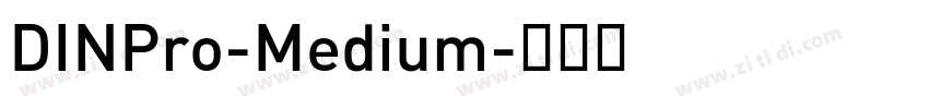 DINPro-Medium字体转换
