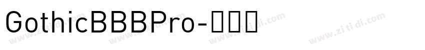GothicBBBPro字体转换