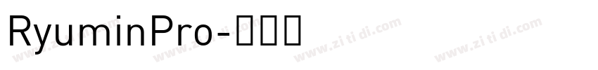 RyuminPro字体转换
