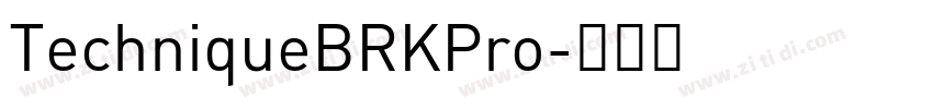 TechniqueBRKPro字体转换