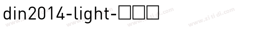 din2014-light字体转换
