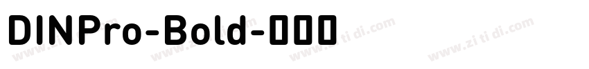 DINPro-Bold字体转换