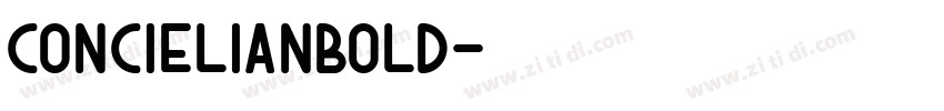 CONCIELIANBOLD字体转换