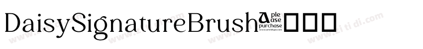 DaisySignatureBrush字体转换