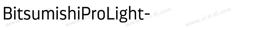 BitsumishiProLight字体转换