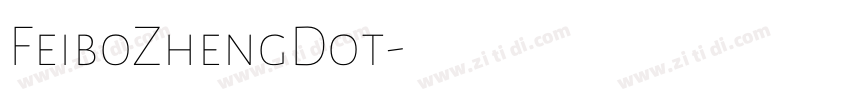 FeiboZhengDot字体转换