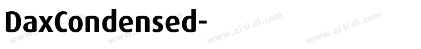DaxCondensed字体转换