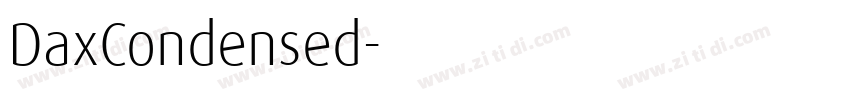 DaxCondensed字体转换