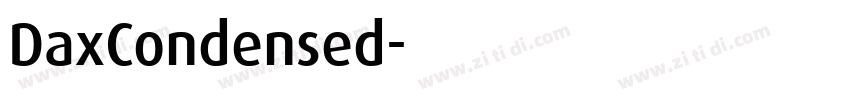 DaxCondensed字体转换