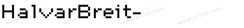 HalvarBreit字体转换