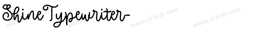 ShineTypewriter字体转换