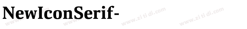 NewIconSerif字体转换