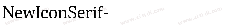 NewIconSerif字体转换