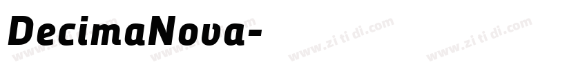 DecimaNova字体转换