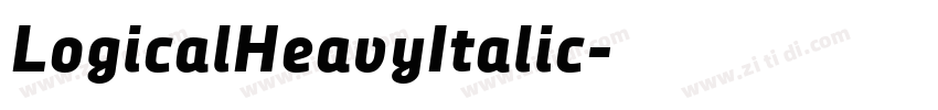 LogicalHeavyItalic字体转换