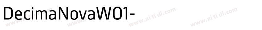 DecimaNovaW01字体转换