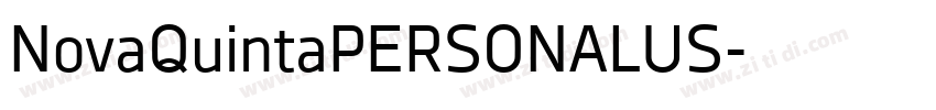 NovaQuintaPERSONALUS字体转换