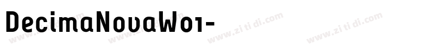 DecimaNovaW01字体转换