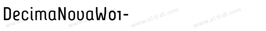 DecimaNovaW01字体转换