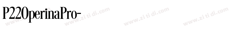 P220perinaPro字体转换
