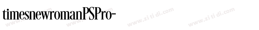 timesnewromanPSPro字体转换