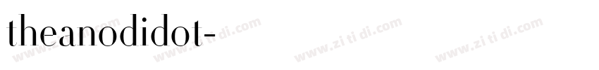 theanodidot字体转换