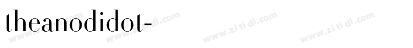 theanodidot字体转换