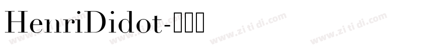 HenriDidot字体转换