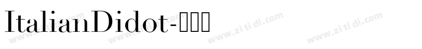 ItalianDidot字体转换
