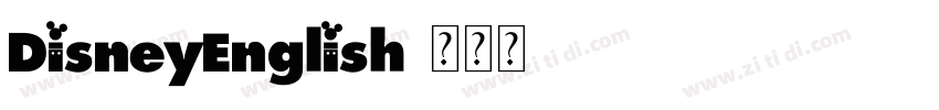 DisneyEnglish字体转换