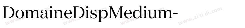 DomaineDispMedium字体转换
