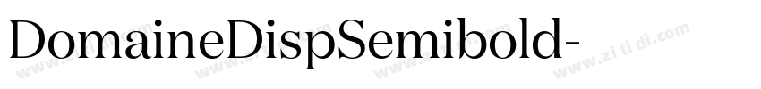 DomaineDispSemibold字体转换
