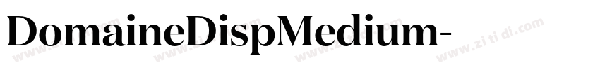 DomaineDispMedium字体转换