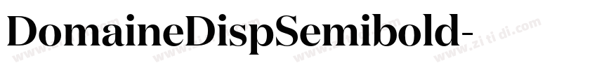 DomaineDispSemibold字体转换