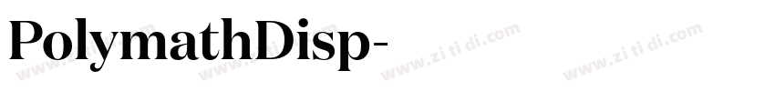 PolymathDisp字体转换