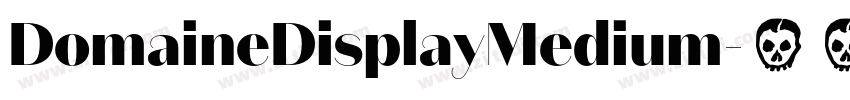 DomaineDisplayMedium字体转换