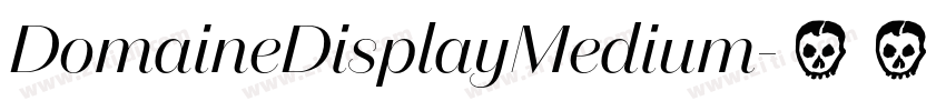 DomaineDisplayMedium字体转换