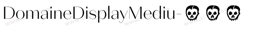 DomaineDisplayMediu字体转换