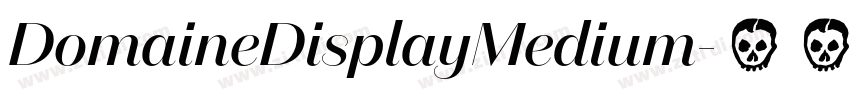 DomaineDisplayMedium字体转换