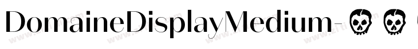 DomaineDisplayMedium字体转换
