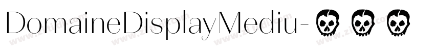 DomaineDisplayMediu字体转换