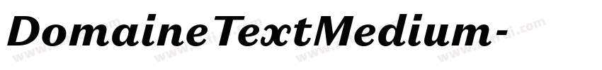 DomaineTextMedium字体转换