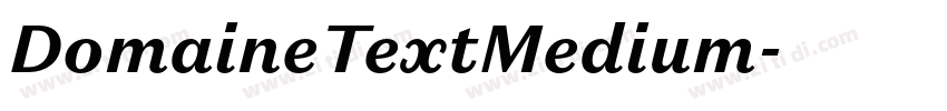 DomaineTextMedium字体转换