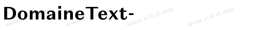 DomaineText字体转换 DomaineText字体转换